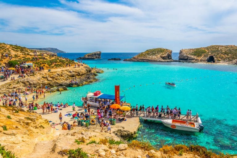 Blue Lagoon in Comino Island - Malta Travel Guide, Travel Guide Malta Gozo